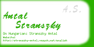 antal stranszky business card